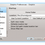 Dolphin File Manager Configure Preferences