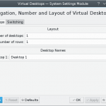 KDE Virtual Desktop Settings