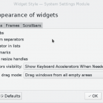 KDE Widget Style Settings