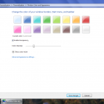Windows 7 Personalize Window Color