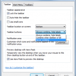 Windows 7 Taskbar and Start Menu Properties